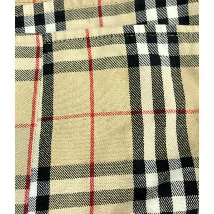 B1937【バーバリー】ネイビー/チェック柄 ラップスカート/36/上品/ B1937【バーバリー】ネイビー/チェック柄 ラップスカート/36