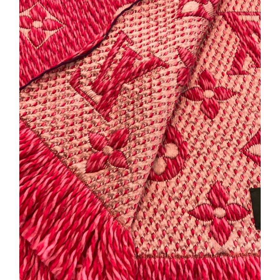 未使用⭐︎ルイヴィトン エシャルプ ロゴマニア マフラー ローズバレリーヌ ピンク LOUIS VUITTON ルイ・ヴィトン マフラー エシャルプ・ロゴマニア