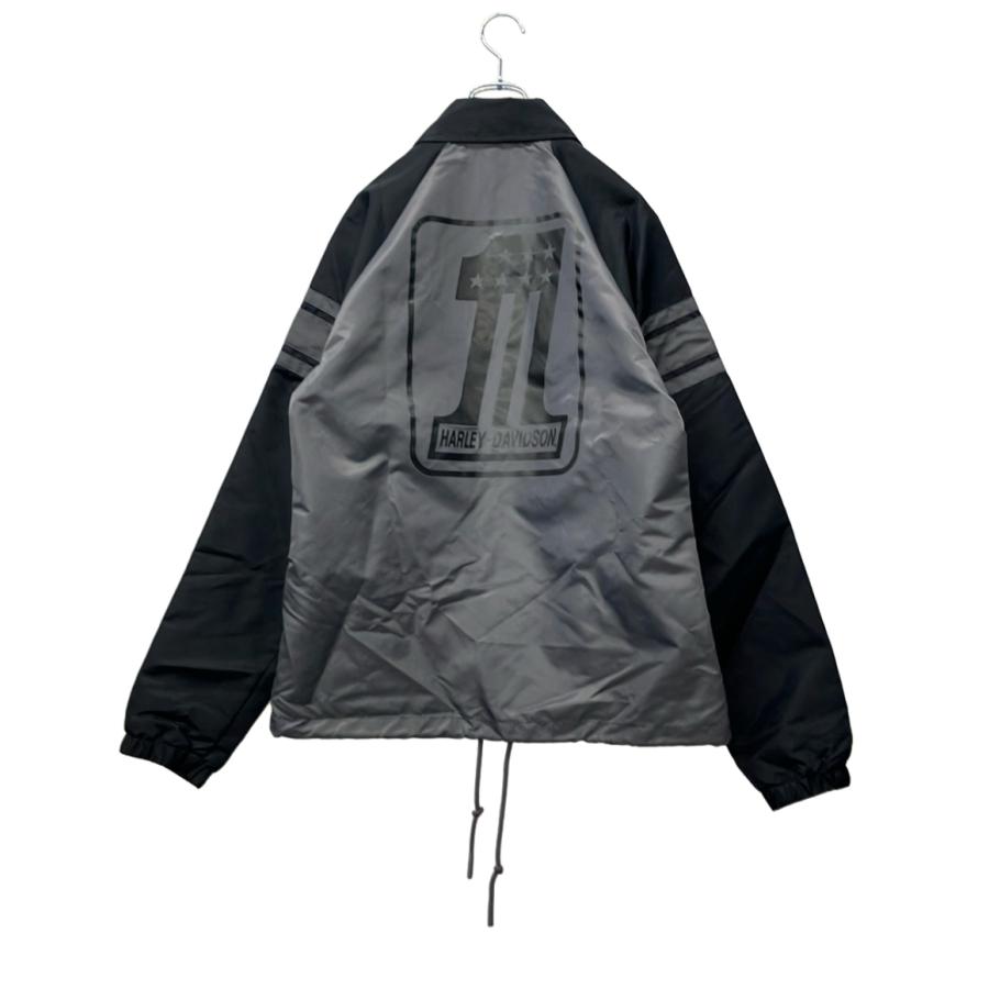 Harley-Davidson ブラックジャケット XL ハーレーダビッドソン ブルゾン Coaches Jacket フロントスナップ