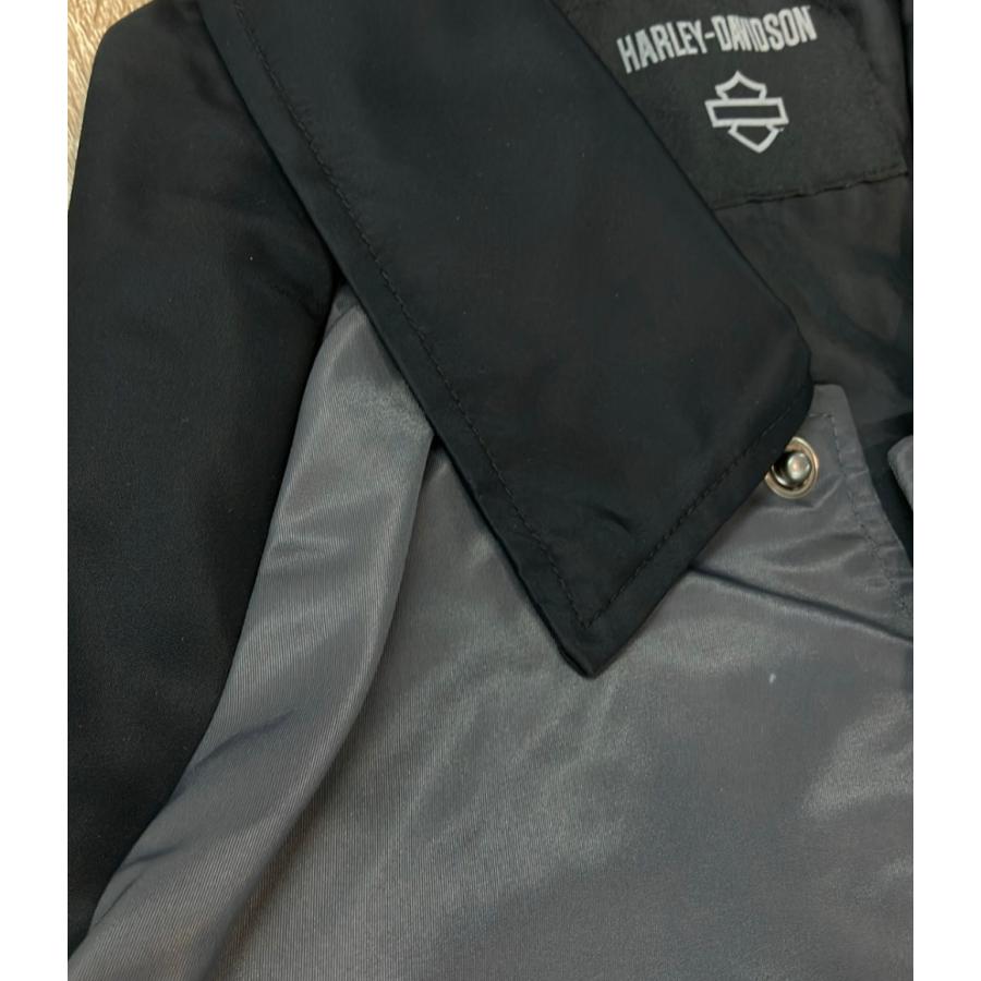 Harley-Davidson ブラックジャケット XL ハーレーダビッドソン ブルゾン Coaches Jacket フロントスナップ