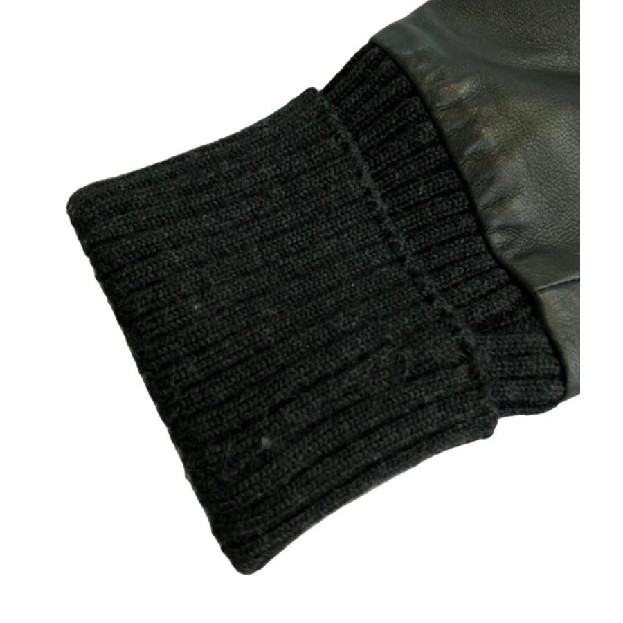 スロウガン レザースタジャン カシミヤ100% メンズ SIZE 5 (L スロウガン レザースタジャン カシミヤ100% メンズ SIZE 5 (L