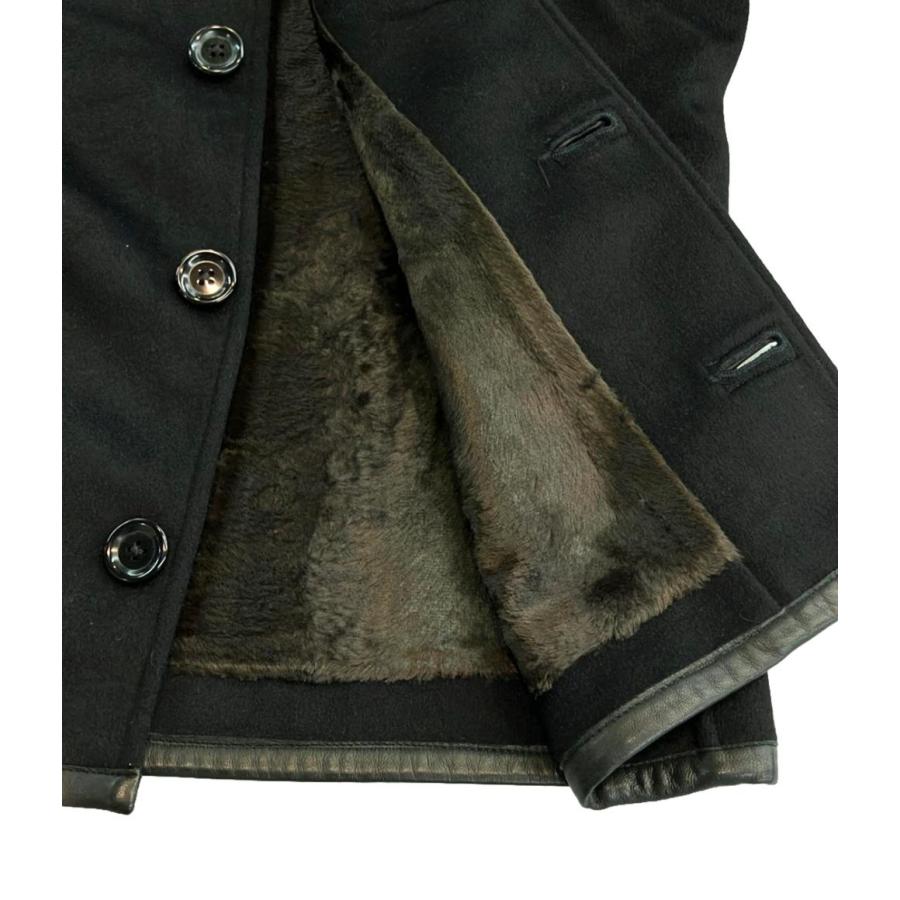 スロウガン レザースタジャン カシミヤ100% メンズ SIZE 5 (L スロウガン レザースタジャン カシミヤ100% メンズ SIZE 5 (L