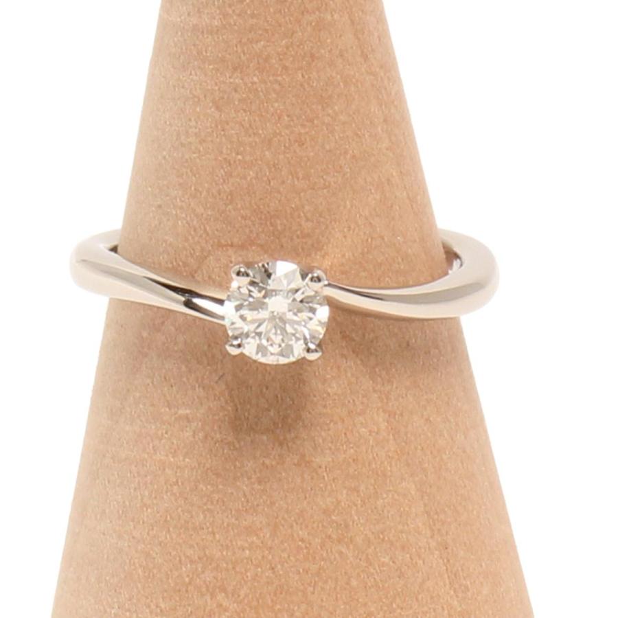 美品 アイプリモ リング 指輪 Pt950 ダイヤ 0.306ct レディース SIZE 7  
