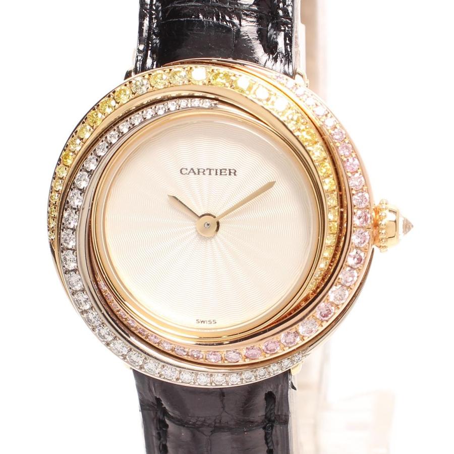 カルティエ 腕時計 トリニティ 18K 750 ダイヤモンド クォーツ