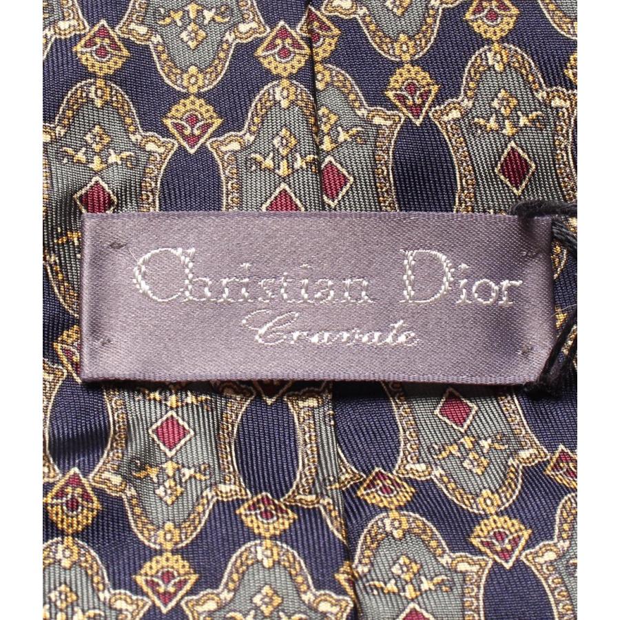 美品 クリスチャンディオール ネクタイ シルク100％ メンズ Christian