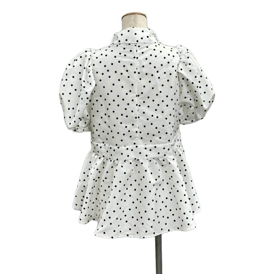 マーロンエノンフィ ドット柄チュニック M 黒 マーロンエノンフィ ドット柄チュニック M 黒