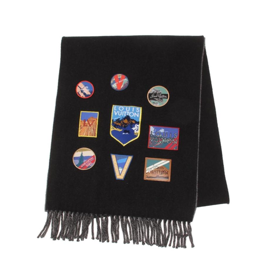 美品 ルイ・ヴィトン マフラー エシャルプ シティアルプス ロゴ