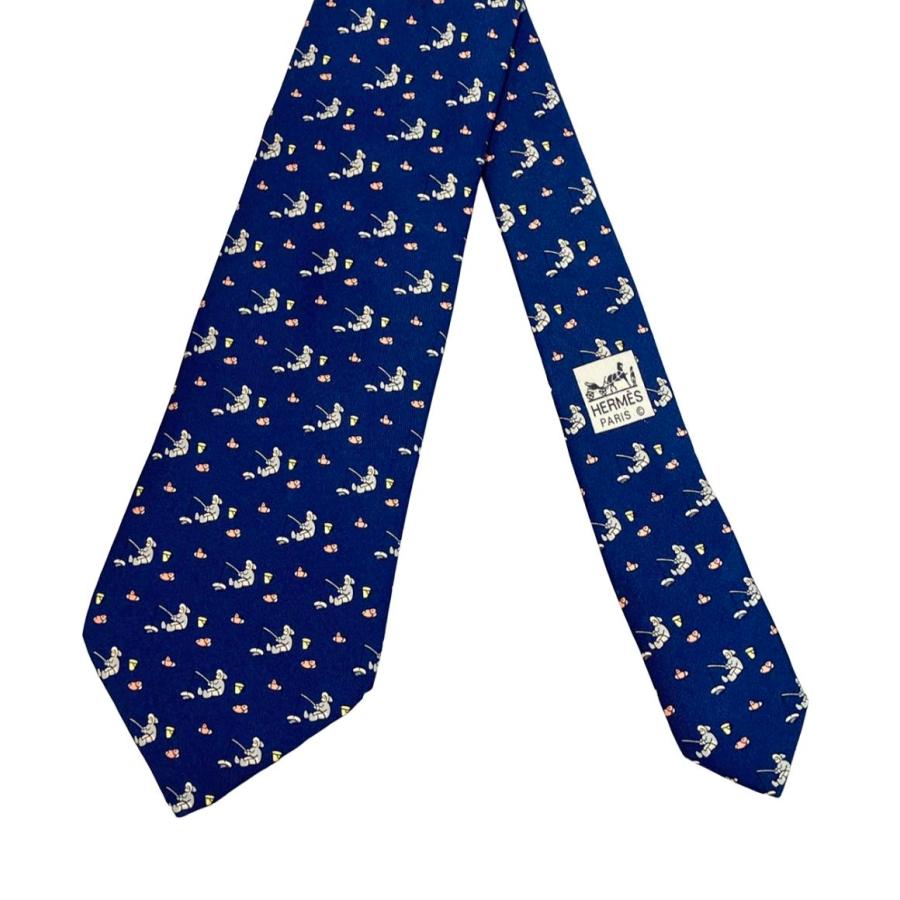 新品未使用エルメスメンズネクタイ エルメス ネクタイ シルク100% メンズ HERMES 中古 : Rehello by