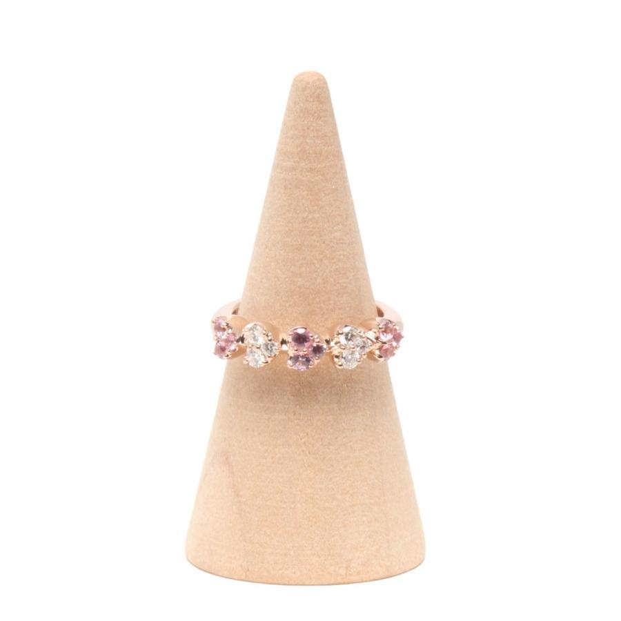 美品 ポンテヴェキオ リング 指輪 K18 ダイヤ.16ct ピンクサファイア  