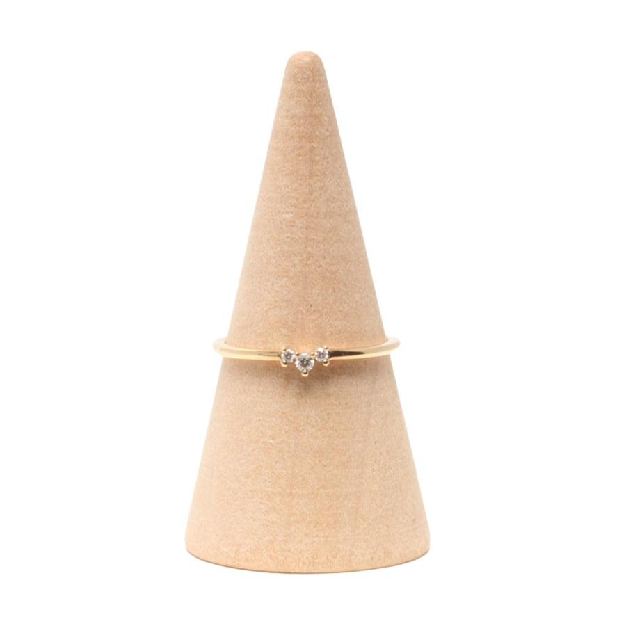 美品 スタージュエリー リング 指輪 K10 ダイヤ0.03ct SKINNY