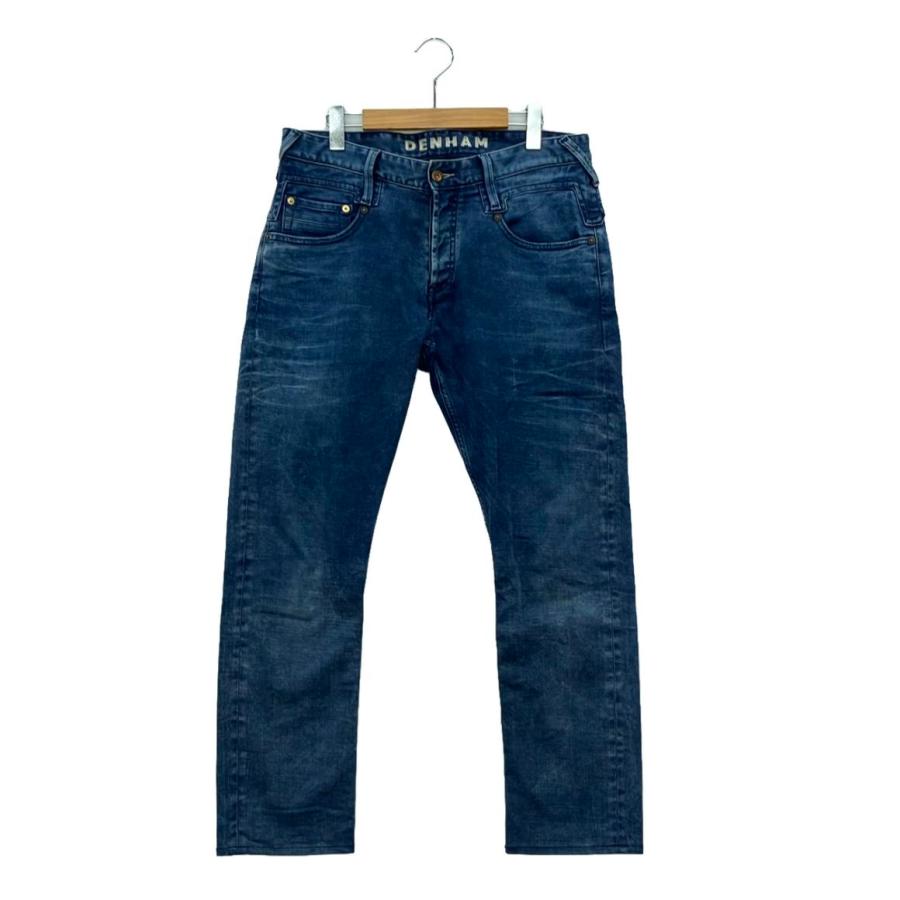 美品 DENHAM デンハム GRADE MIJSHASHIKO 加工 33 日本製 DENHAM ストレートデニム ダメージ加工 デンハム サイズ33