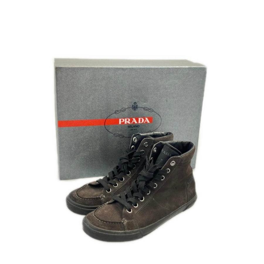 プラダ ハイカットスニーカー スエード メンズ SIZE 6.5 (25.5cm