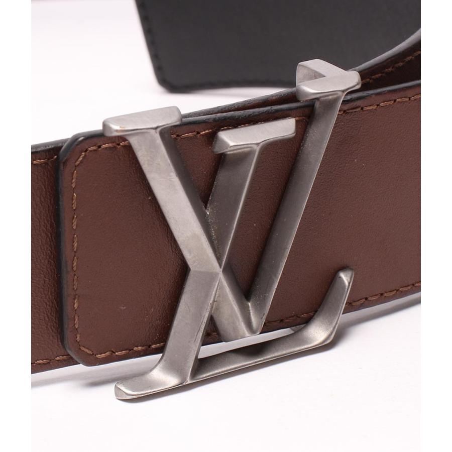美品 ルイ・ヴィトン ベルト リバーシブル LVイニシャル サン