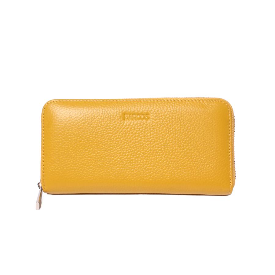 美品 バルコス ラウンドファスナー長財布 レディース BARCOS 中古 