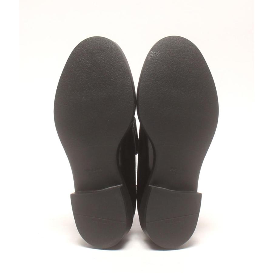 美品 プラダ ローファー 37 PRADA プラダ ローファー チョコレート パテントレザー ブラック