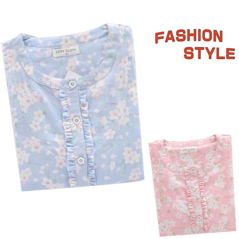 レディース パジャマ 半袖 前開き 上下セット 綿100 ルームウェア 部屋着 可愛い 18 Pajama738 1storehome 通販 Yahoo ショッピング