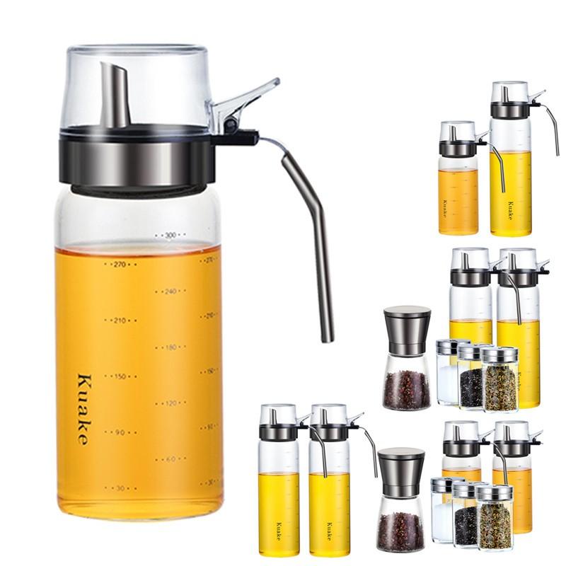 オイルボトル オイルポット調味料入れ 醤油ボトル 酢ボトル 油さし オイル差し ガラス素材 防塵 業務用 家庭キッチン 飲食店 研磨器 瓶 300ml 500ml L3 Cook24c 1storehome 通販 Yahoo ショッピング