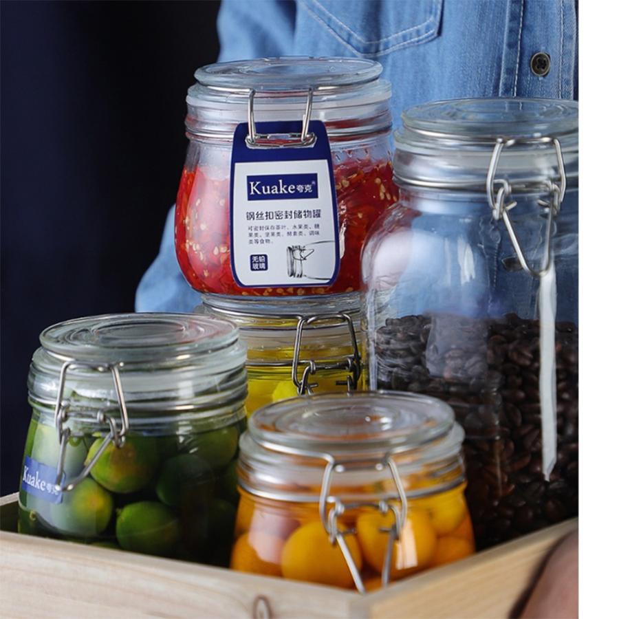 納得できる割引 保存容器 ガラス フルーツの缶詰 瓶詰 耐気密缶 密閉ビン 密閉容器 容器 瓶 ビン 収納 ジャム蜂蜜全粒穀物ドライフルーツ500ml Www Mdsmexico Com