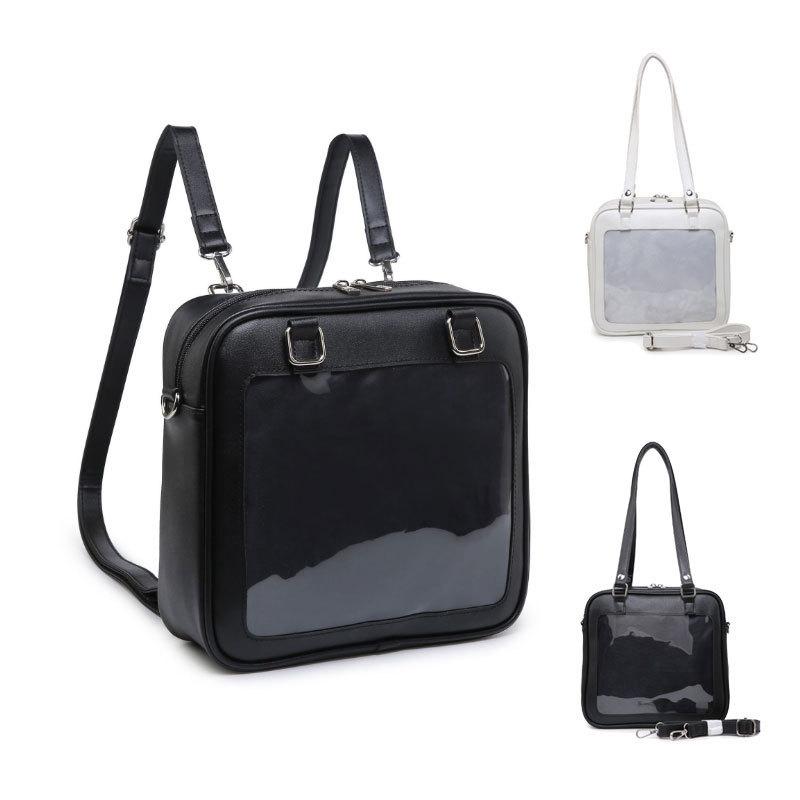痛バッグ ショルダーバッグ トートバッグ リュック 3ways クリアバッグ 透明 ビニール 透明ポケット ビニール 軽量 痛バ Wt Bag41 1storehome 通販 Yahoo ショッピング