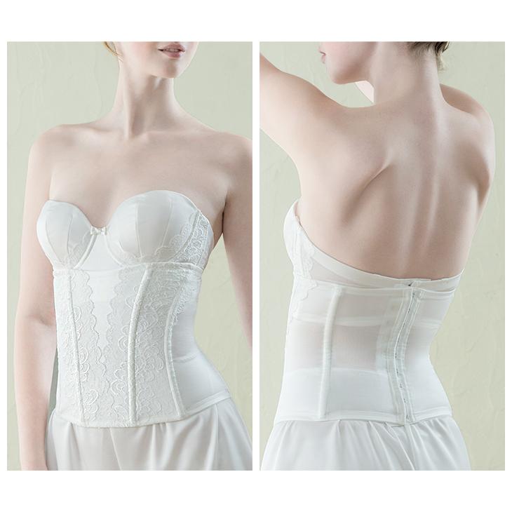 ブライダルインナー3点セット ブラジャー ウエストニッパー フレア  