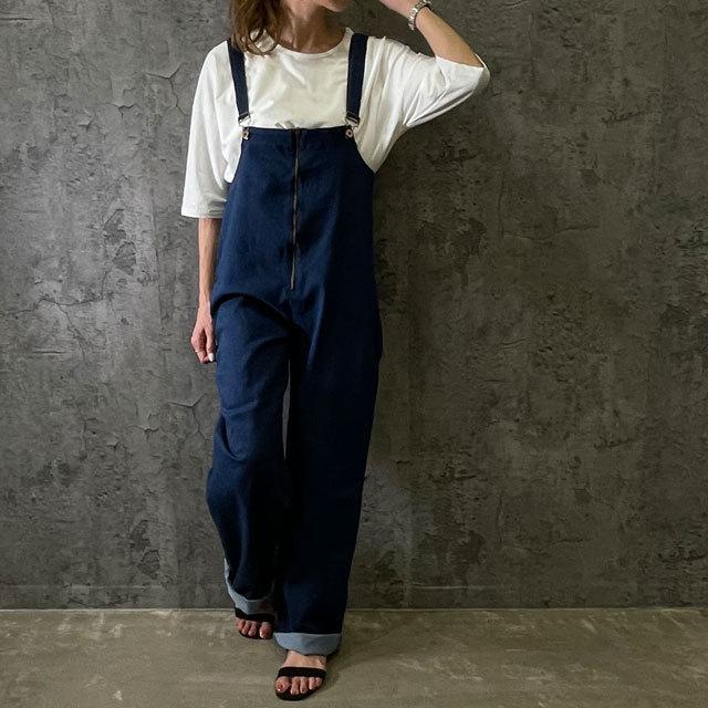サロペット デニム オーバーオール ロングパンツ オールインワン ワンピース ナチュラル 夏 レディース Trk 0013 Trk 0013 Toriko 通販 Yahoo ショッピング