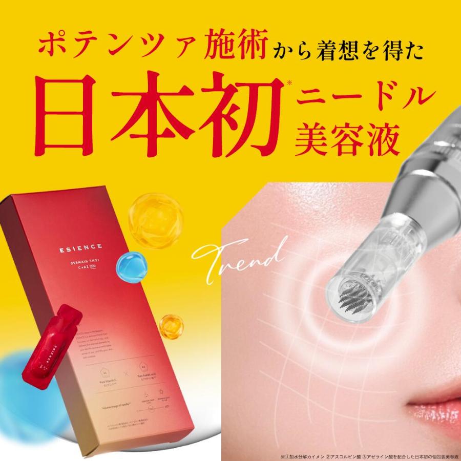 ESIENCE C+X2 美容液 とダーマインショット200 本日より「C×AZ ダーマインショット 200 」が新発売✨ / 使って