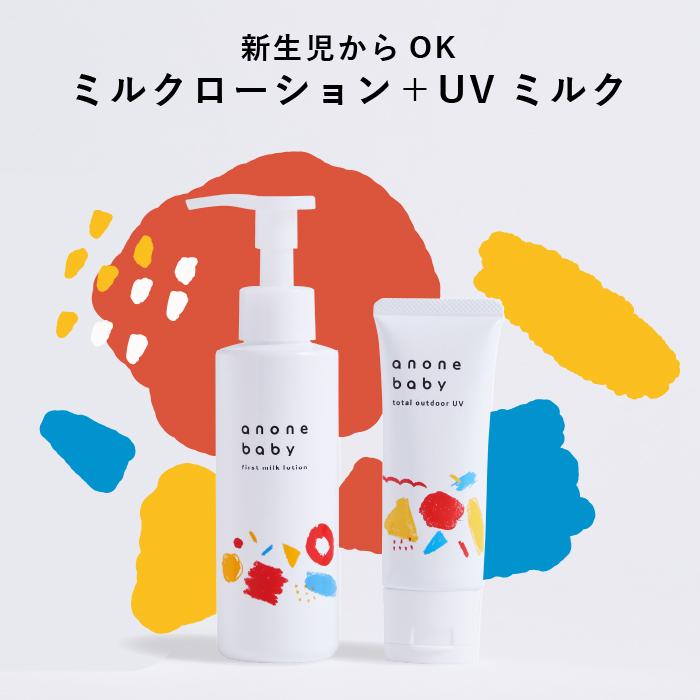 ベビー 保湿ケア セット ベビーローション UVミルク anonebaby