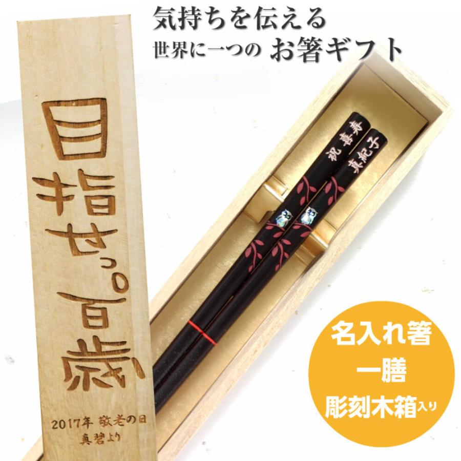 売れ筋ランキングも ネーム 祖母 箸 赤 還暦 プレゼント 名入れ 染木夜光ふくろう 祖父 縁起 傘寿 古希 名前入り 木箱入り 緑 フクロウ 母 一膳 父 かわいい 名入り お箸 喜寿 梟 食器 グラス カトラリー