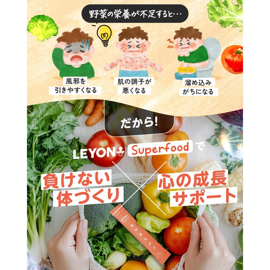 公式】LEYON レヨン スーパーフード 子供 野菜 パウダー 離乳食 添加物