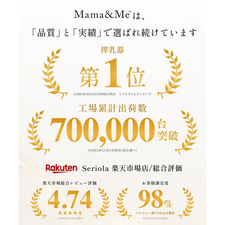 ＼ポイント2倍／ 電動搾乳機 さく乳器 搾乳器 母乳 出産祝い Mama&Me公式 QuickPull クイックプル モード3つ×強さ9段階 電動 母乳アシスト ベビー用品 |  | 05