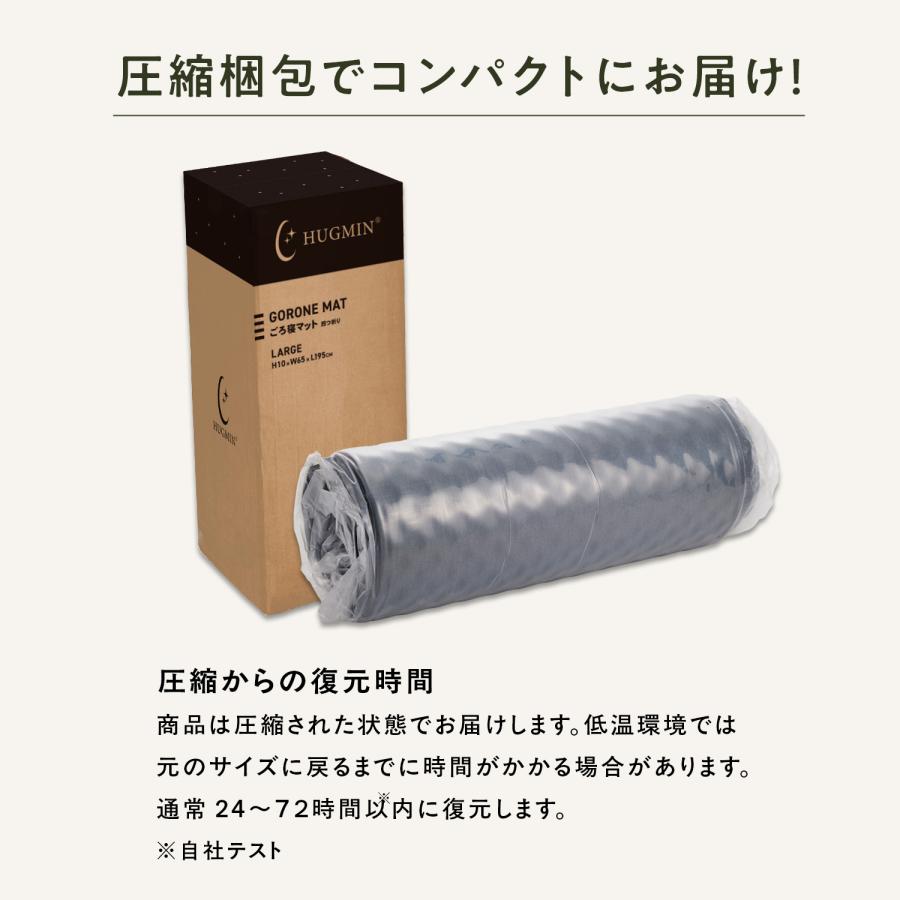 HUGMIN（ハグミン） 高反発 マットレス ごろ寝マット 幅65x奥行195x厚