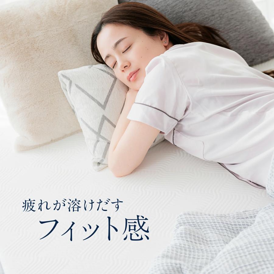 HUGMIN（ハグミン） マットレス 高反発 シングル 硬め 約97×195cm×厚さ