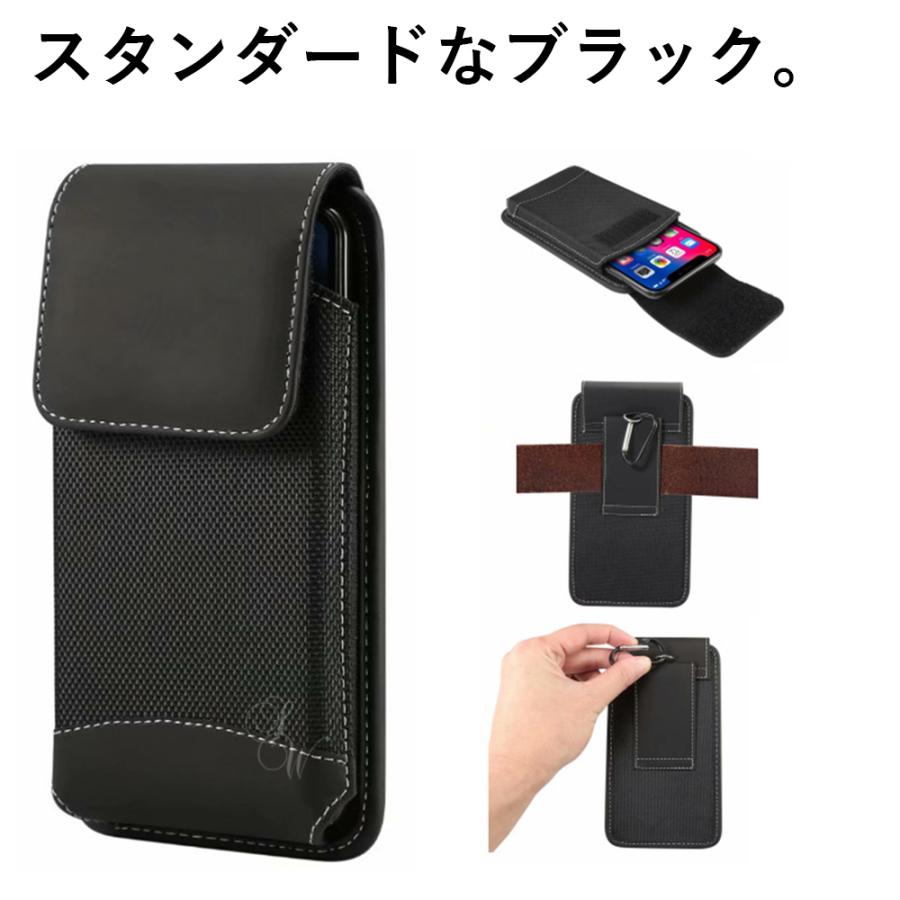 縦型スマホポーチ メンズ レディース カラビナ付き マジックテープ ベルト通し お洒落 シンプル 軽量 スマホ入れ 外出 散歩 登山 作業用｜hugqqo-store｜11