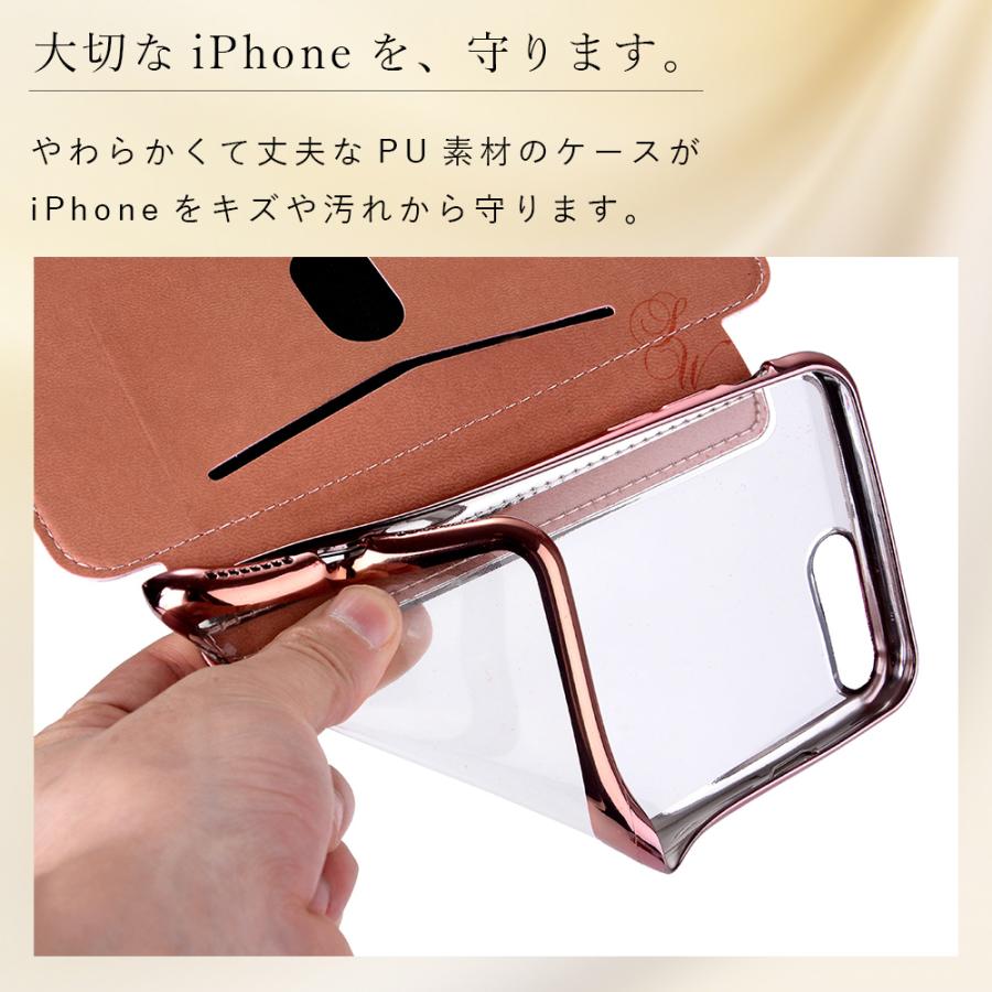 手帳型クリアケース iPhone 12 mini/12 Pro Max/11 Max/XR/x/xs