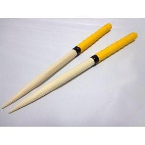 激安!送料無料!逆鱗マイバチ 太鼓の達人専用マイバチ/35cm/黄色/輝くゴールドイエロー/朴の木/定形外なら送料無料/ACゲーム/wii|hugutarou-ya|02