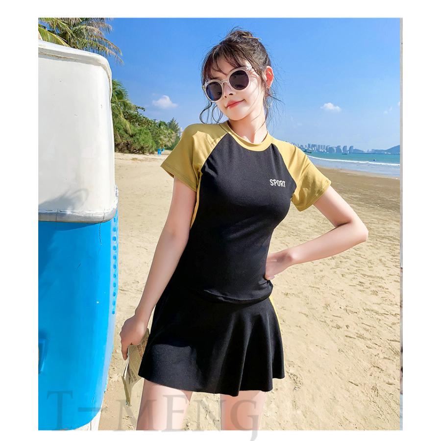 水着 レディース 一部予約 体型カバー 中学生 高校生 ビキニ 夏 海 ビーチ おしゃれ 可愛い スイムウェア 水泳服