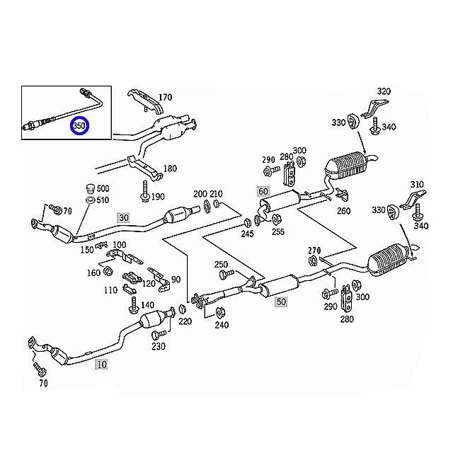 O2センサー ラムダセンサー メルセデスベンツ SLクラス R230 SL350｜hujitashokai｜02