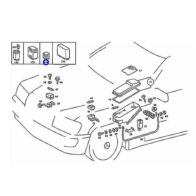 純正　リレー　メルセデスベンツ　R129　W124　W126　W201