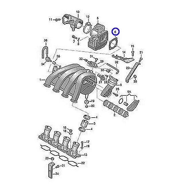 フォルクスワーゲン（Volkswagen） スロットルボディ ガスケット ポロ