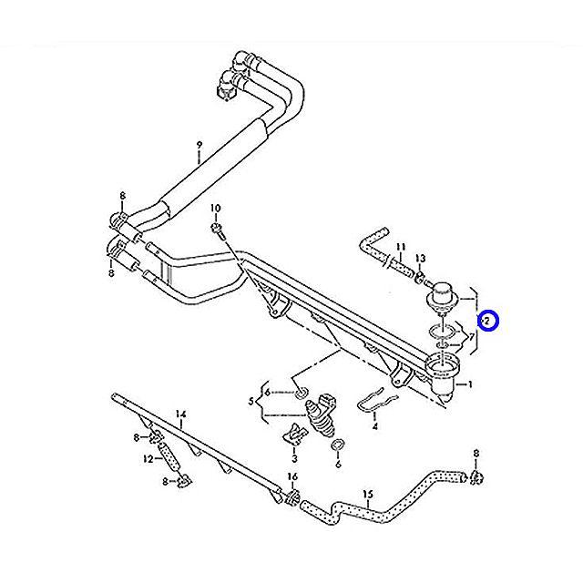 フューエルプレッシャーレギュレーター フォルクスワーゲン ポロ 9NBJX POLO | フォルクスワーゲン | 01