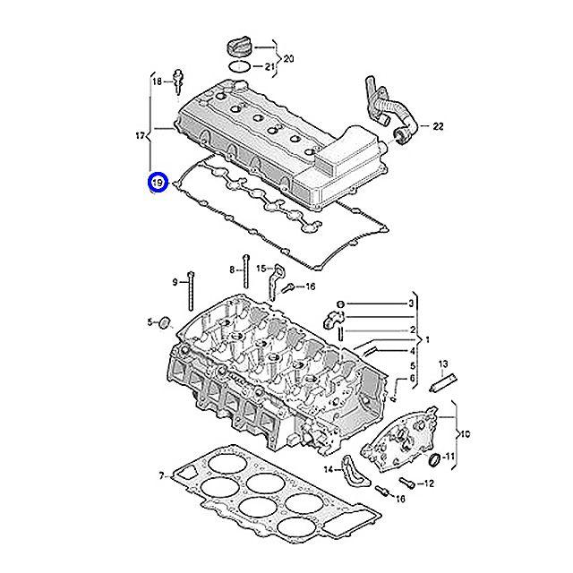 フォルクスワーゲン タペットカバー ガスケット パサート/CC 3CAXZF
