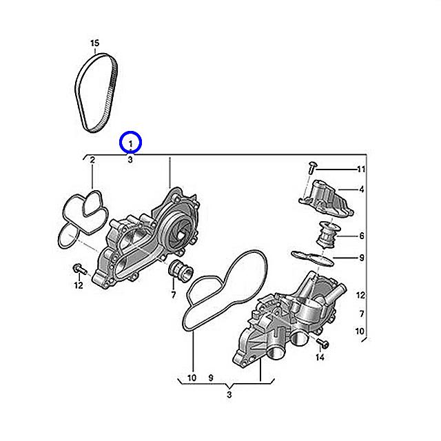 フォルクスワーゲン ウォーターポンプ ゴルフ7 AUCPT AUCJZ フォルクスワーゲン ウォーターポンプ ゴルフ7 AUCPT AUCJZ