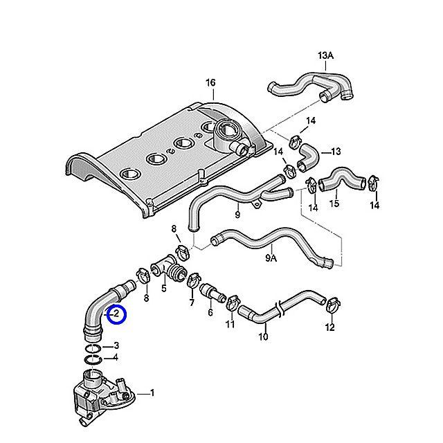 ブローバイホース フォルクスワーゲン ゴルフ4 1JAGU 1JAUM ブリーザーチューブ 06A-103-213F GOLF4 | フォルクスワーゲン | 01