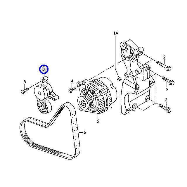 外ベルトテンショナー フォルクスワーゲン ボーラ 1JAZJ 1JAPK 06A903315E BORA | フォルクスワーゲン | 01