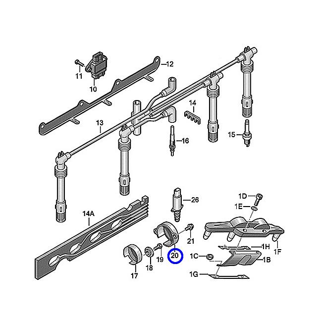 カム角センサー フォルクスワーゲン ポロ 9NBJX 06A905161B カム