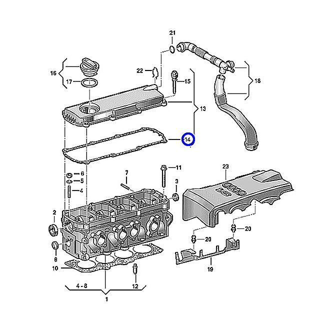 タペットカバーパッキン フォルクスワーゲン ゴルフ4 1JAVU 1JBFQ 06B103483L 06B103483G シリンダーヘッドカバーガスケット GOLF4 ヘッドカバーガスケット | フォルクスワーゲン | 01
