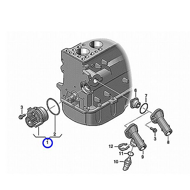 ウォーターポンプ フォルクスワーゲン ジェッタ 1KBLX 6B121011LV PA1270 JETTA | フォルクスワーゲン | 01