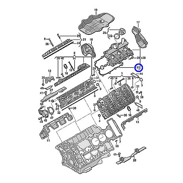 Audi（アウディ） タペットカバーガスケット 右側 A7 4GCREC 4GCGWC