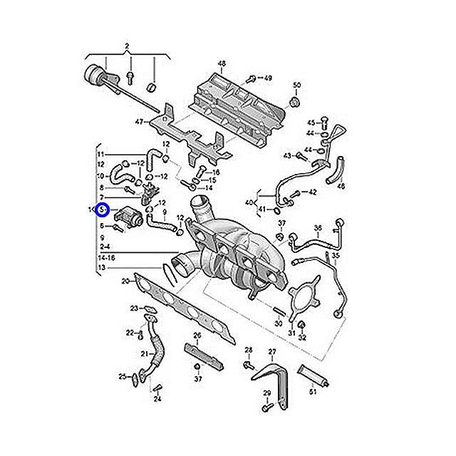 フォルクスワーゲン（Volkswagen） ディバーターバルブ ゴルフ6 1KCCZ