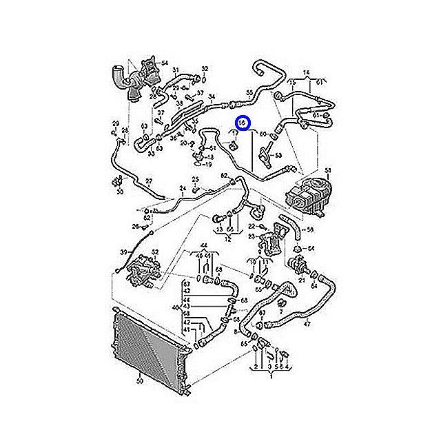 Audi ラジエター エア抜きホース リザーバータンク サブタンク用
